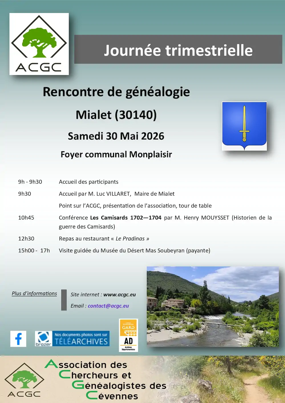 Affiche journée Mai 2026 Mialet