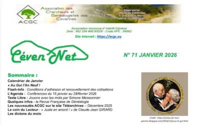 Céven&rsquo;Net N°71 janvier 2026