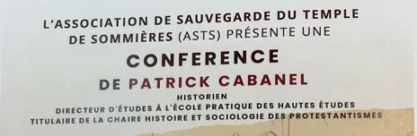 Conférence de Patrick CABANEL